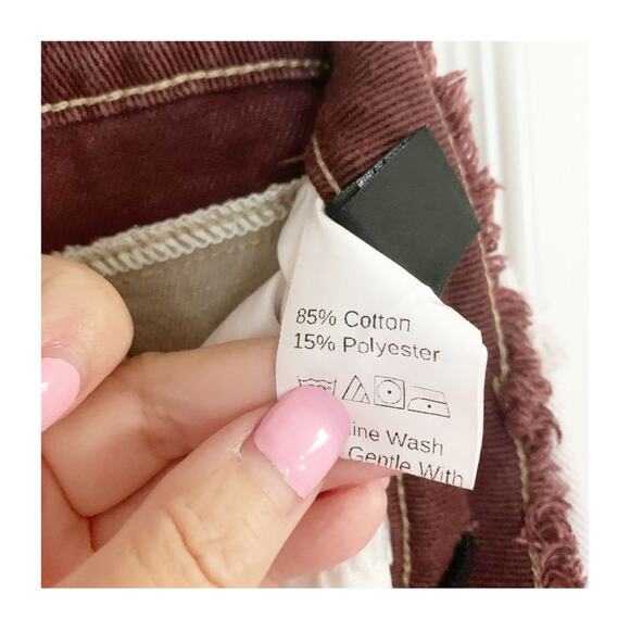 Distressed Patchwork Tri-Tone Hi Rise Jeans Size XS - Picture 8 of 8